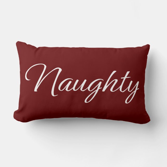 Coussin Rectangle Naughty nice pillow (Recto)