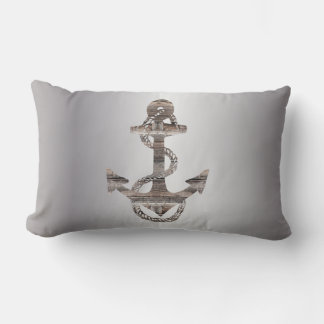Coussin Rectangle nautique ANCRE + CORDE avec côtés inversés | Lomba