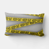 Coussin Rectangle Ne pas rester à l'écart ne pas traverser la bande  (Verso)