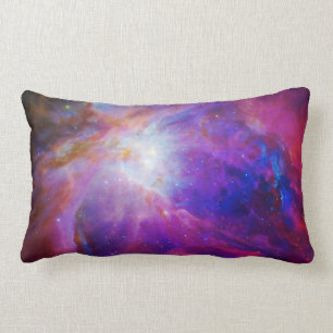 Coussin Rectangle Nébuleuse d'Orion teintée de rose