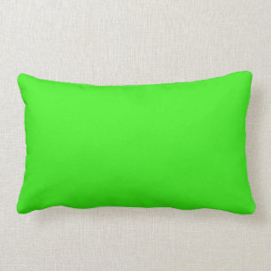 Coussin Rectangle NEON GREEN (couleur solide) ~