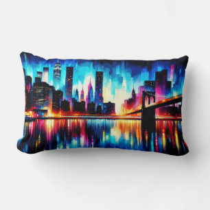 Coussin Rectangle New York City Abstrait 1103