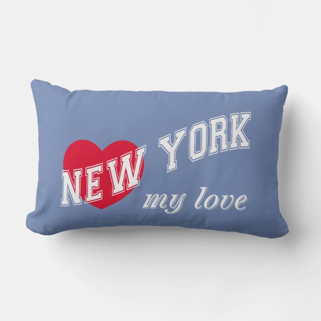 Coussin Rectangle New York, mon amour (Recto)