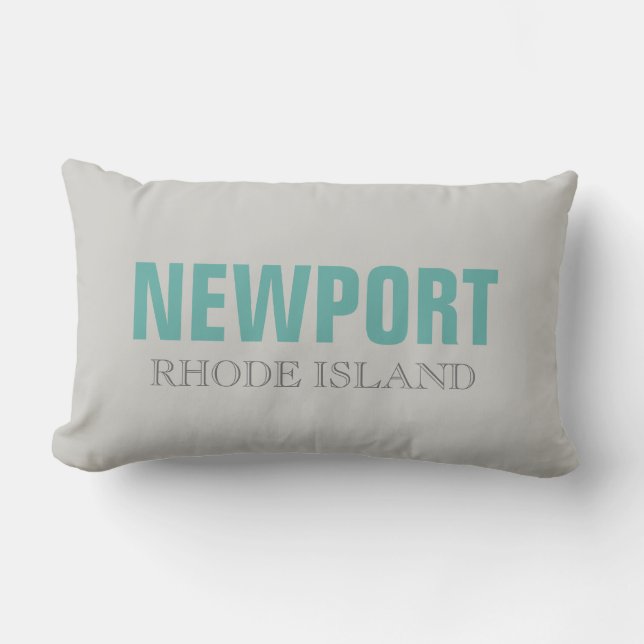 Coussin Rectangle Newport Rhode Island Beach Jeu d'oreiller (Recto)