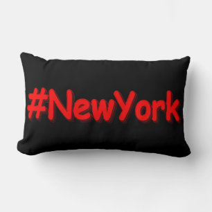 Coussin Rectangle "#NewYork" Joli design. Commandez dès maintenant