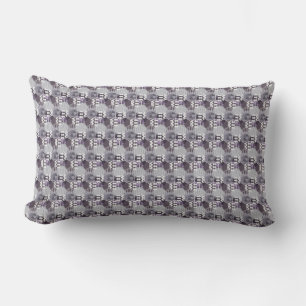 Coussin Rectangle Nid d'abeille   Chevron Nid d'abeille Rayé Violet 