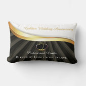 Coussin Rectangle Noces d'or religieuses 50 ans de mariage  (Recto)