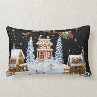 Coussin Rectangle Noël, coussin, Père Noël, Claus, bonhomme de