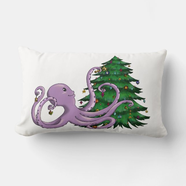 Coussin Rectangle Noël d'Octi (Recto)