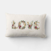 Coussin Rectangle Noël doré AMOUR Holly & Feuillage MH26 (Verso)