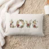 Coussin Rectangle Noël doré AMOUR Holly & Feuillage MH26 (Couverture)