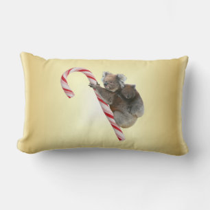 Coussin Rectangle Noël Koalas en Sucre de canne