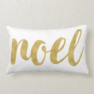 Coussin Rectangle Noel moderne dans des vacances de fête d'or
