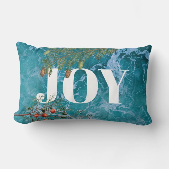 Coussin Rectangle Noël Summer Ocean Beach Joie (Recto)