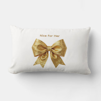 Coussin Rectangle Nœud de célébration pailleté à grand éclat - Glamo