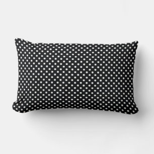 Coussin Rectangle Noir avec points blancs