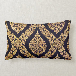 Coussin Rectangle Noir et copie contemporaine traditionnelle de