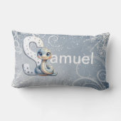 Coussin Rectangle nom commençant par la lettre S Throw Pillow (Verso)