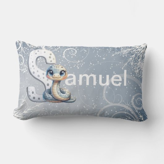 Coussin Rectangle nom commençant par la lettre S Throw Pillow (Recto)