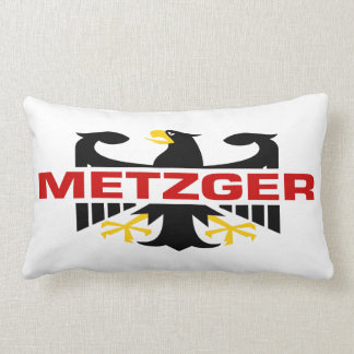 Coussin Rectangle Nom de famille de Metzger