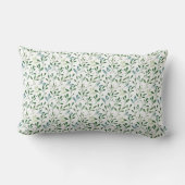 Coussin Rectangle Nom de feuille motif vert (Verso)