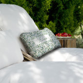 Coussin Rectangle Nom de feuille motif vert