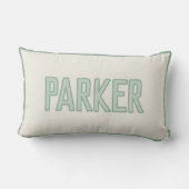 Coussin Rectangle Nom d'enfant personnalisé mignon avec Faux Trim Sa (Verso)