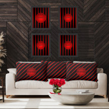 Nom du monogramme en diagonale noire