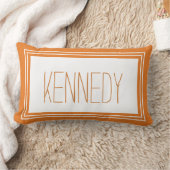 Coussin Rectangle Nom du monogramme personnalisé Burange Gardien (Couverture)