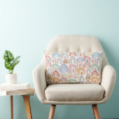 Coussin Rectangle Nom du Motif arc-en-ciel de Bohême (Chaise)