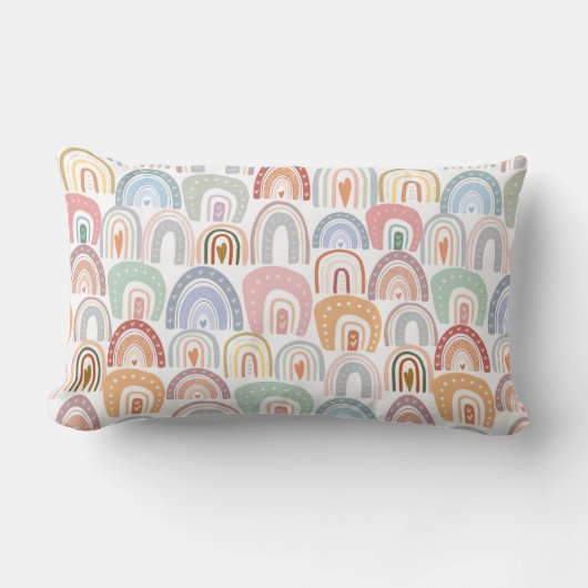 Coussin Rectangle Nom du Motif arc-en-ciel de Bohême (Recto)