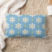 Coussin Rectangle Nom personnalisé Daisy Floral (Couverture)