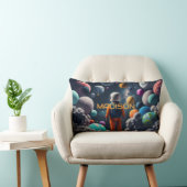 Coussin Rectangle Nom personnalisé Imaginaire Espace enfant (Chaise)