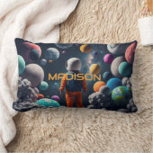 Coussin Rectangle Nom personnalisé Imaginaire Espace enfant (Couverture)