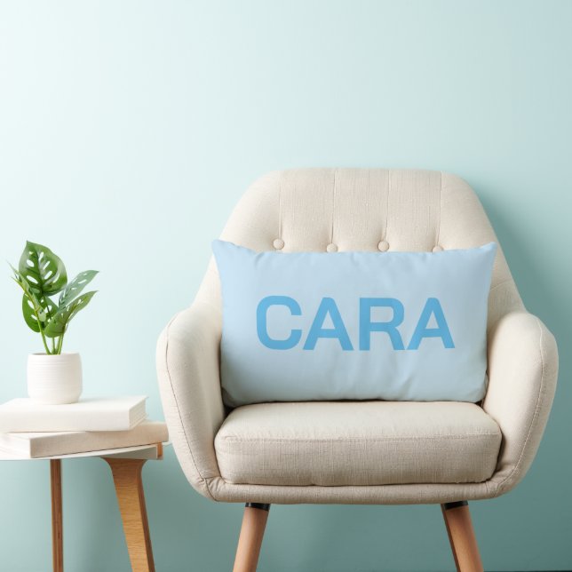 COUSSIN RECTANGLE NOM PERSONNALISÉ SIMPLE ÉLÉGANT MODERNE CLASSIQUE (Chaise)