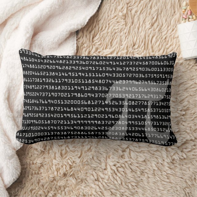Coussin Rectangle Nombreux chiffres de Pi Mathematical Constant Lumb (Couverture)