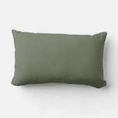Coussin Rectangle Noms de couple vert olive / Nouvellement mariés (Verso)