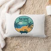 Coussin Rectangle non pas aujourd'hui chat | conception pour les amo (Couverture)