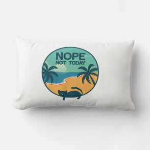 Coussin Rectangle non pas aujourd'hui chat conception pour les amo