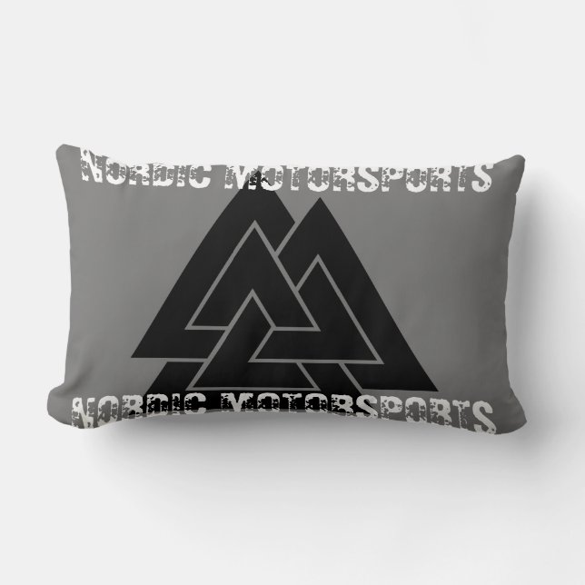 COUSSIN RECTANGLE NORSE VALKNUT LOGO DESIGN - FAITES-LE VOTRE PROPRE (Recto)