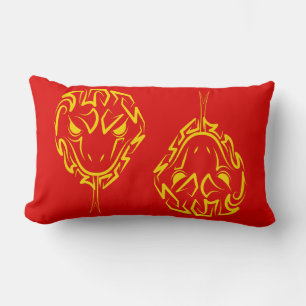 Coussin Rectangle Nouvel An Lunaire Chinois du Serpent 2025 4723 Boi