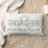 Coussin Rectangle Nouvelle date de coutume de grand-parent de (Couverture)