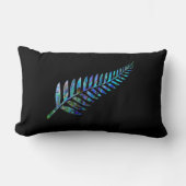 COUSSIN RECTANGLE NOUVELLE-ZÉLANDE FERN PAUA (Recto)