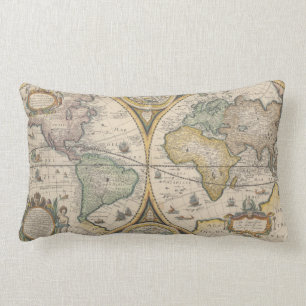 Coussin Rectangle Nova Totius Terrarum Orbis Geographica