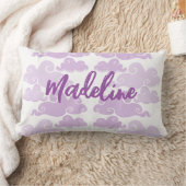 Coussin Rectangle Nuage de Chinoiserie Violet Lavande (Couverture)