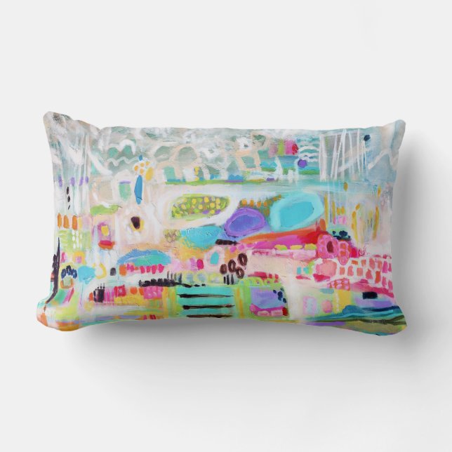 Coussin Rectangle Nuages Abstraits (Recto)