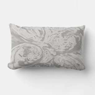 Coussin Rectangle Nuances de gris - Art Abstrait classique élégant