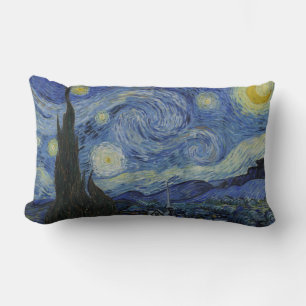 Coussin Rectangle Nuit étoilée, peinture à l'huile, Vincent Van Gogh
