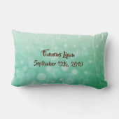 Coussin Rectangle Nurserie pour bébé garçon avec ours en peluche per (Verso)