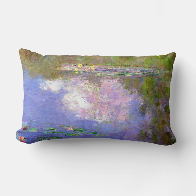 Coussin Rectangle Nymphéas, Les Nuages, (Recto)